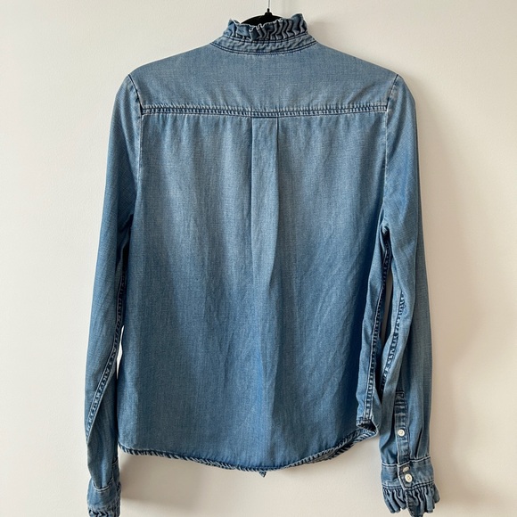 Frame Denim Ruffle Top - Picture 3 of 5